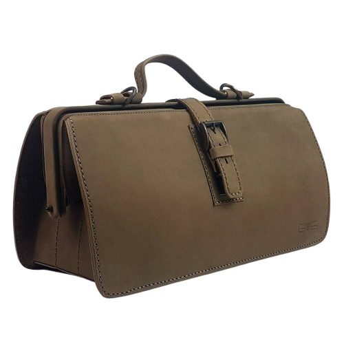 Blázek & Anni átfogópántos bivalybőr női orvosi táska, vállpánttal 43 x 18 x 24 cm