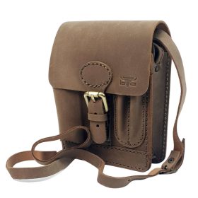   Blázek & Anni tolltartós, zsebes, kisméretű uniszex bivalybőr oldaltáska 19 x 16 cm
