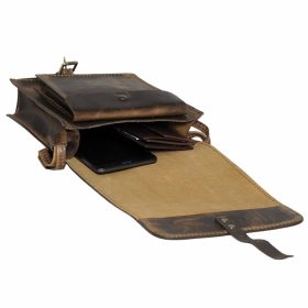 Blazek & Anni pull-up bőr oldaltáska 25 x 27 cm