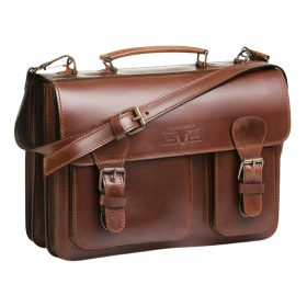 Blázek and anni: Asszimetrikus tripla rekeszes férfi bőr aktatáska