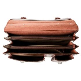 Blázek and anni: Asszimetrikus tripla rekeszes férfi bőr aktatáska