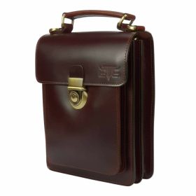 Blazek & Anni kétrekeszes bőr oldaltáska 25,5 x 21,5 cm