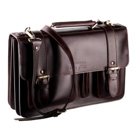   Blázek & Anni tolltartós óriás tripla férfi bőr aktatáska 42 x 28 cm