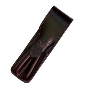 Blázek & Anni barna bőr tolltartó 16 × 5 cm