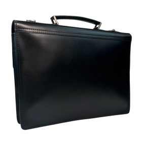   Blázek & Anni nagy nosztalgia férfi fekete bőr aktatáska 39 x 28,5 cm