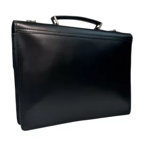   Blázek & Anni nagy nosztalgia férfi fekete bőr aktatáska 39 x 28,5 cm