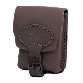   Blázek & Anni nagyméretű álló sötétbarna  bivalybőr övtáska 12 x 16 cm