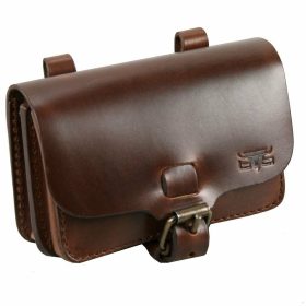   Blázek & Anni selyemfényű fekvő bőr övtáska 15,5 x 10 cm