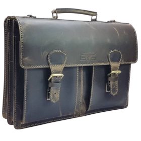   Blázek & Anni óriás két rekeszes, pull-up férfi bőr aktatáska 45 x 31,5 cm.