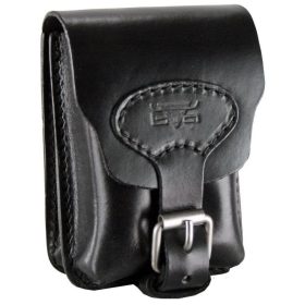 Blázek & Anni álló mini fekete bőr övtáska 9 x 13 cm