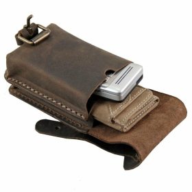   Blázek & Anni mini álló antikolt hatású bőr övtáska 9 x 13 cm