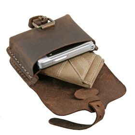 Blázek & Anni mini fekvő bőr övtáska 12 x 9 cm