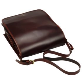   Blázek & Anni hosszú fedeles, bőr oldaltáska, válltáska 32 x 29,5 cm