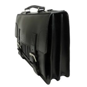 Sarokdíszes férfi bőr aktatáska