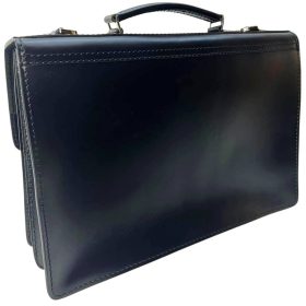 Sarokdíszes férfi bőr aktatáska