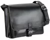 Blázek & Anni Messenger férfi fekete bőr, két rekeszes oldaltáska 36 x 29 cm