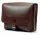 Blazek&Anni: Selyemfényű barna bőr oldaltáska, crossbody táska