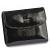 Peterson fekete női lakk bőr kártyatartó 10,5 × 8,5 cm