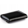 Peterson fekete női lakk bőr kártyatartó 10,5 × 8,5 cm