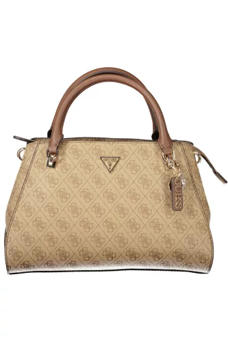 Guess Jeans bézs-barna mintás női kézitáska, crossbody 31 x 22 x 11 cm