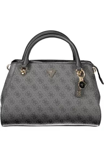 Guess Jeans Noelle II fekete mintás női kézitáska 31 x 22 x 11 cm