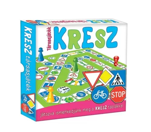 Kresz társasjáték 4 éves kortól