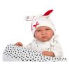Llorens Newborns That Cry interaktív baba - Baby Lalo, takaróval, 42 cm