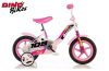 Dino Bikes 10 colos kerékpár fék nélkül 2-4 éves lányoknak