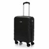 Bontour Spinner, fekete színű, keményfalú kabin bőrönd , 55 cm