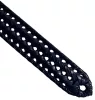 Rialto fonott fekete férfi bőr öv, 130 cm