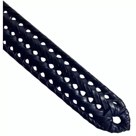 Rialto fonott sötétkék férfi bőr öv, 125 cm