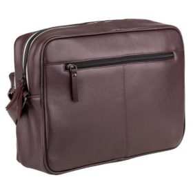 Burkely Posh lila bőr oldaltáska, crossover 14"