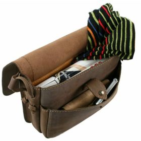 Blázek és Anni női bivalybőr válltáska 32x20 cm