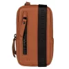 Burkely Rain Riley konyak színű bőr nyakba akasztható telefon tartó, crossbody táska