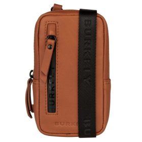   Burkely Rain Riley konyak színű bőr nyakba akasztható telefon tartó, crossbody táska