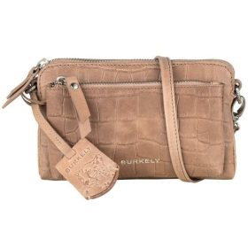 Burkely Croco Caia, világos barna női bőr válltáska