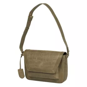   Burkely Croco Cassy, khaki női bőr válltáska, kézitáska