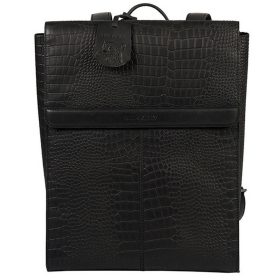   Burkely Casual Carly fekete bőr hátizsák, laptop tartóval 14"