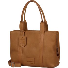   Burkely Soft Skylar konyak színű női bőr válltáska, laptoptáska 13,3"