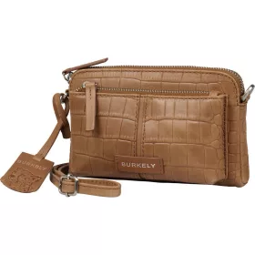   Burkely Cool Colbie konyakbarna kroko női bőr mini oldaltáska  19 x 15 cm