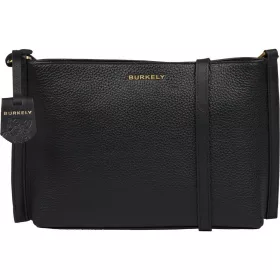   Burkely Keen Keira fekete színű női bőr oldaltáska, crossbody