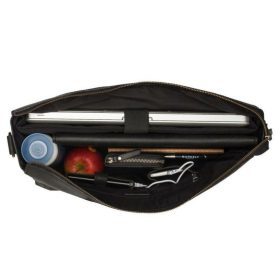 Burkely On The Move fekete bőr laptoptáska 15"