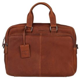   Burkely Antique Avery konyak színű bőr laptoptáska 15,6"