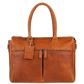   Burkely Antique Avery barna női bőr laptoptáska, válltáska 15,6"