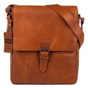   Burkely Vintage Kris cognac színű bőr oldaltáska, crossover