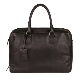   Burkely Antique Avery fekete színű bőr laptoptáska, oldaltáska 15"6