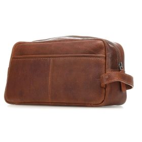 Burkely Antik Avery cognac színű bőr neszeszer