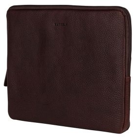 Burkely sötétbarna bőr laptoptartó, 13,3"