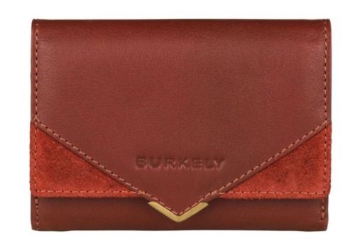 Burkely Secret Sage konyak színű, női bőr pénztárca, RFID védelemmel