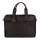 Burkely Vintage River fekete bőr laptoptáska, oldaltáska 15,6''